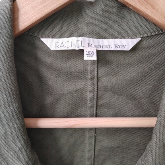 Rachel Roy Army Green Jacket ~ Size 16W - Picture 3 of 11